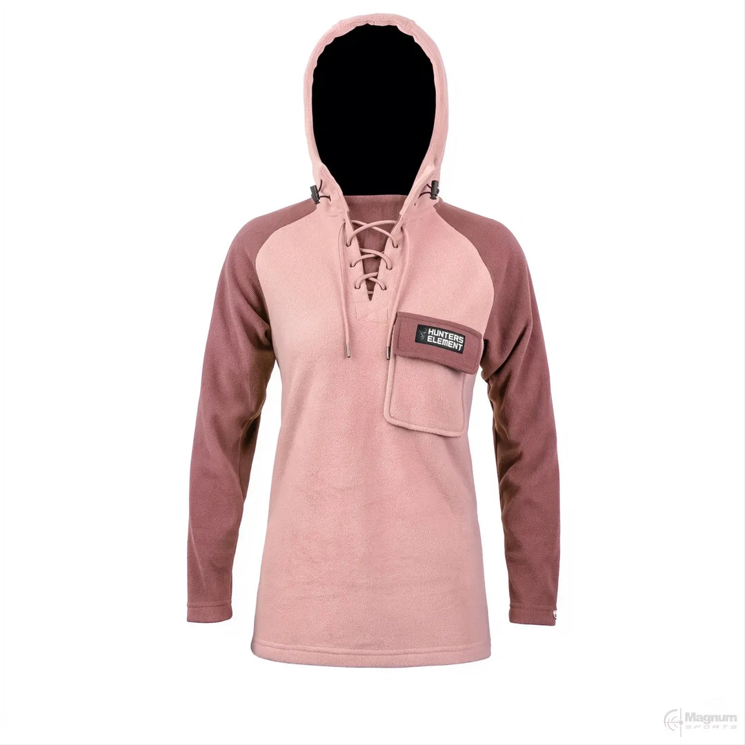 Hunters Element Whakarapu LS Hood Womens Mauve/Wild Plum