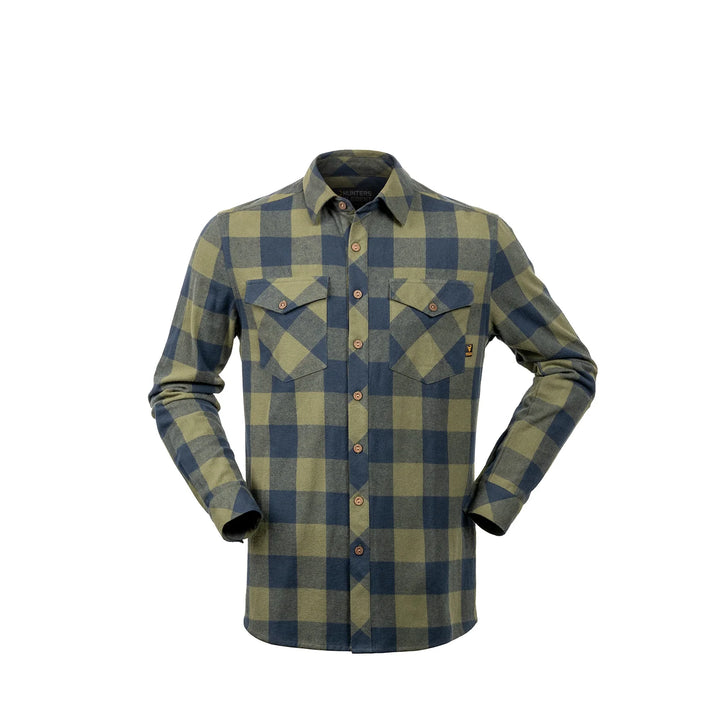 Hunters Element Huxley Shirt Green/Navy Plaid