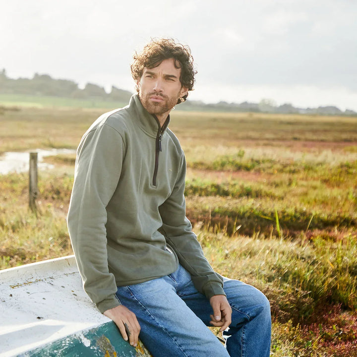 Ridgeline Brancaster 1/4 Zip Top | Mens