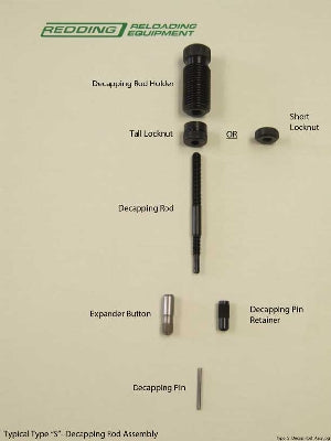 Redding Type S Decapping Assembly 22 BR, 22 PPC