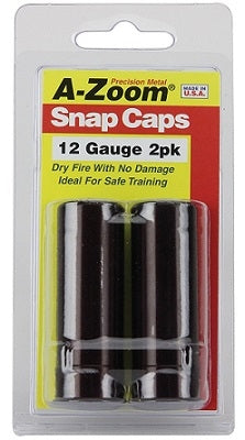 A-Zoom 12 Gauge Aluminium Snap Cap - 2 Pack