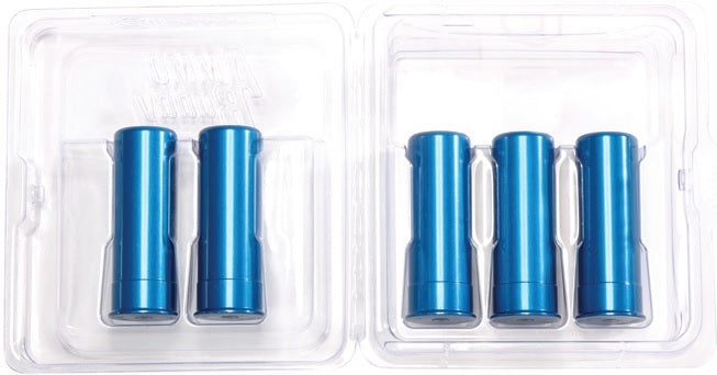 A-Zoom 12 Gauge Blue Aluminium Snap Caps - 5 pack
