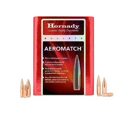 Hornady .264 6.5mm 140 grain HHB AEROMATCH Bullets 100 pack