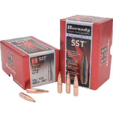 Hornady .284 7mm cal 154 grain SST InterLock Bullets 100 pack