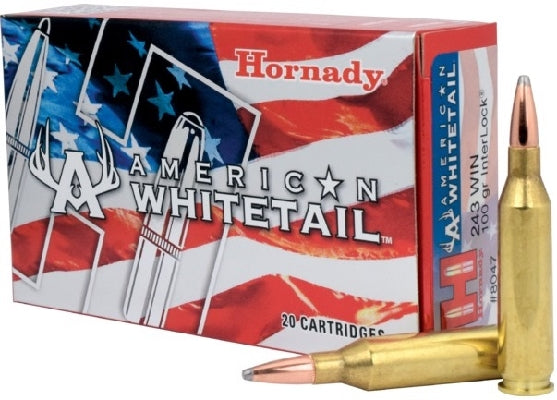 Hornady American Whitetail 243 WIN 100gr BTSP