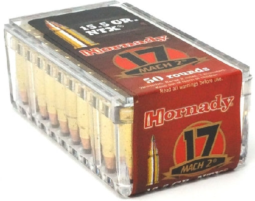 Hornady 17 Mach 2 15.5 grain NTX Varmint Express Ammo 50 rd