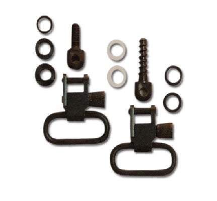 Grovtec Slotted Sling Assembly Swivel Set 1" Loops Black
