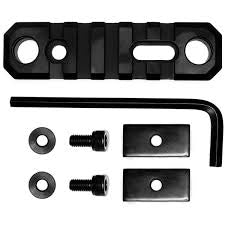 Grovtec AR foreend Picatinny Rail Adapter 3.1" 5-Slot with Push Button Base