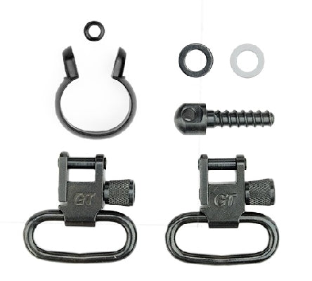 Grovtec One Piece Barrel Band Swivel Set .430-.445 fits Most .22s 1" Loops