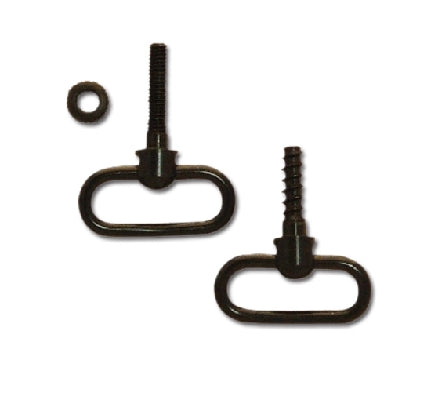 Grovtec Machine Screw Fore End Swivel Set 1" Loops Black Non-Detachable
