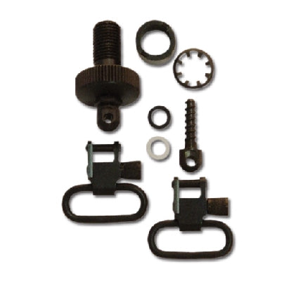 Grovtec Mossberg 500 20 Gauge Swivel Set 1" Loops Black
