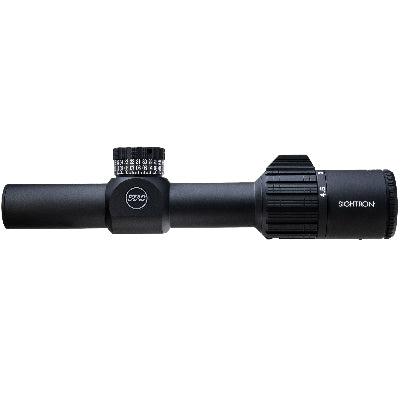 Sightron S-Tac Series 1-4.5x24mm 30mm tube Second Focal Plane SR1 reticle ¼ MOA clicks