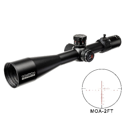 Sightron S6 Series Field Target Riflescope 10-60x56mm ED glass MOA-2FT reticle
