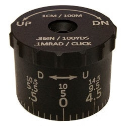 Sightron SIII Series 6-24x50mm Tactical elevation Knob .1 MRAD 14.5 MRAD