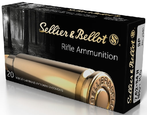 S&amp;B 7.62x54 RUSSIAN 180 GR SP 20 PK