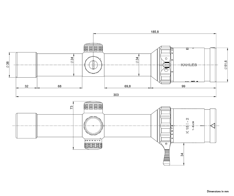 Khales K 18i-2 1-8x24 - Gen 2