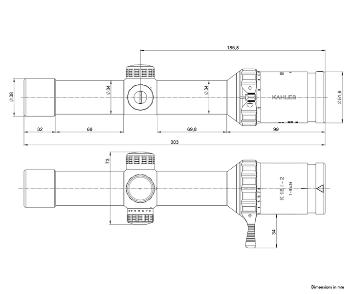 Khales K 18i-2 1-8x24 - Gen 2