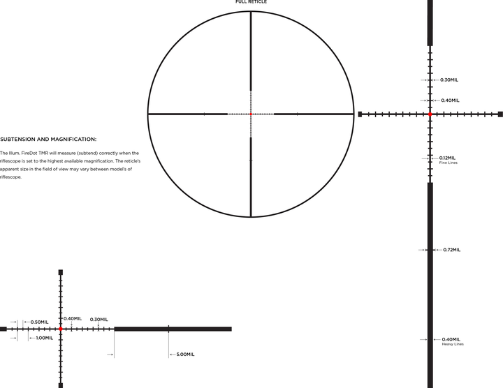 Leupold Mark 3HD 4-12x40 ILL Firedot TMR reticle