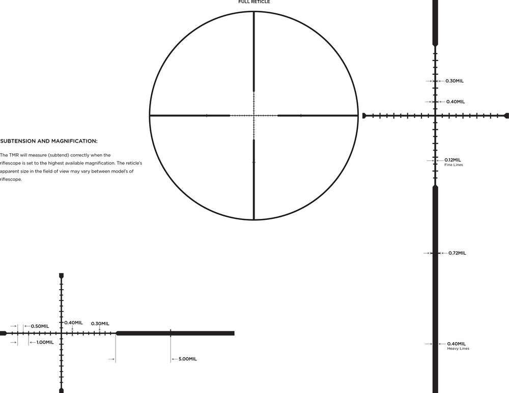 Leupold Mark 3HD 4-12x40 TMR reticle