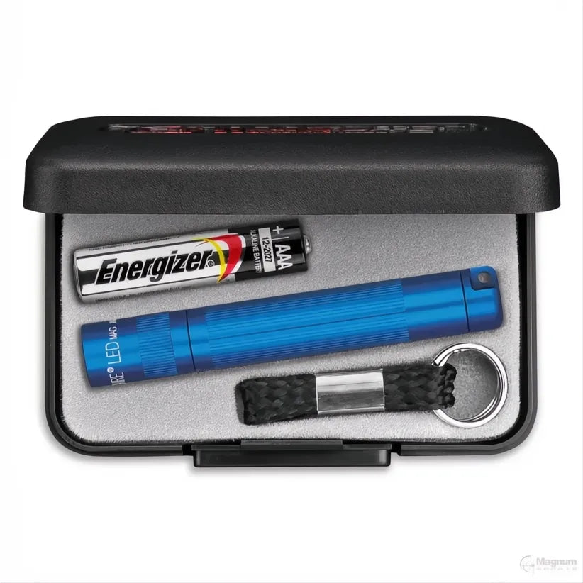 MAGLITE SOLITAIRE LED BLUE - PRESS BOX