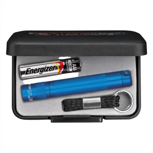 MAGLITE SOLITAIRE LED BLUE - PRESS BOX