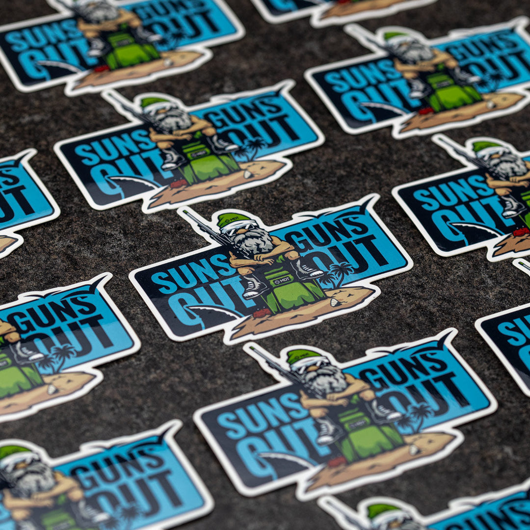 MDT Suns Out Guns Out Sticker – view 2