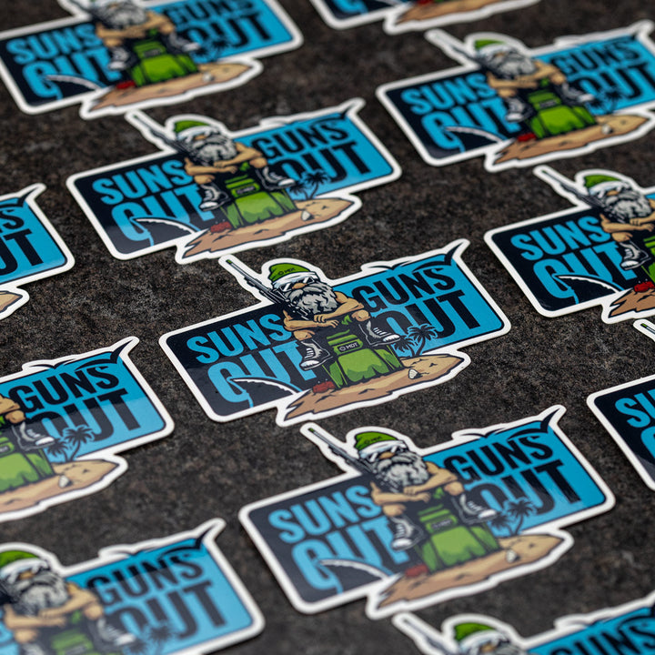 MDT Suns Out Guns Out Sticker – view 2