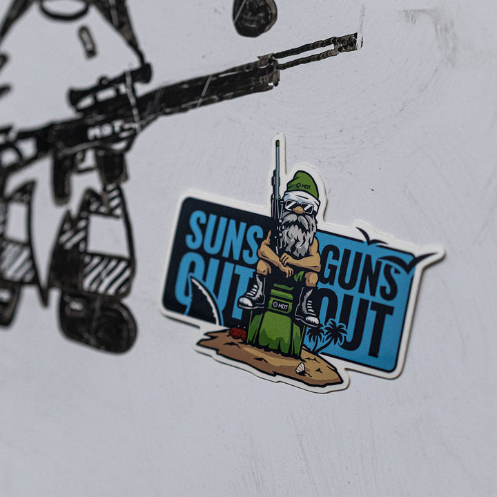 MDT Suns Out Guns Out Sticker – view 4