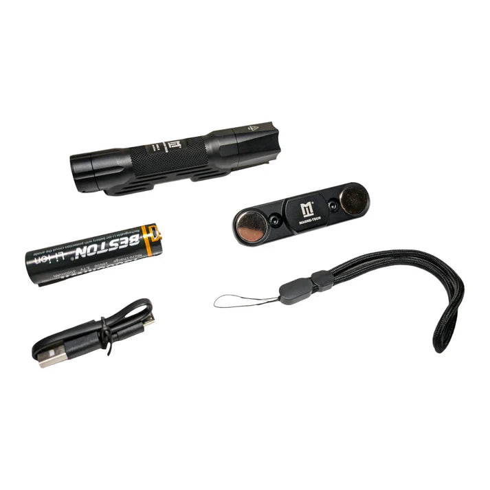 Magne-Tech Rigel II-P: 1100lm Magnetic Weapon Torch Kit For Picatinny Rails