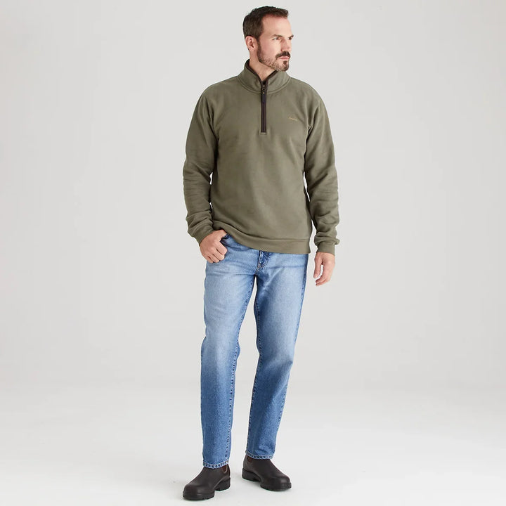 Ridgeline Brancaster 1/4 Zip Top | Mens