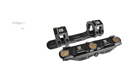 Magne-Tech 3x Magnetic Ring Mount & Receiver Part A+B Complete Set 25.4(1")x38.5mm