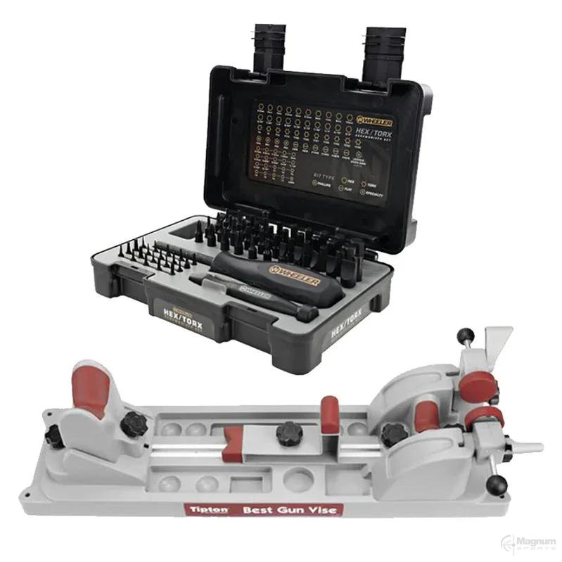 Magnum Sports Best Gun Vise + 65 Piece Screwdriver Set Combo