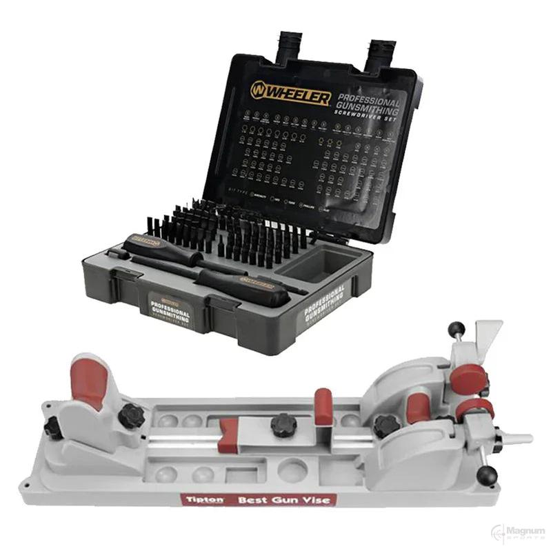 Magnum Sports Best Gun Vise + 89 Piece Screwdriver Set Combo