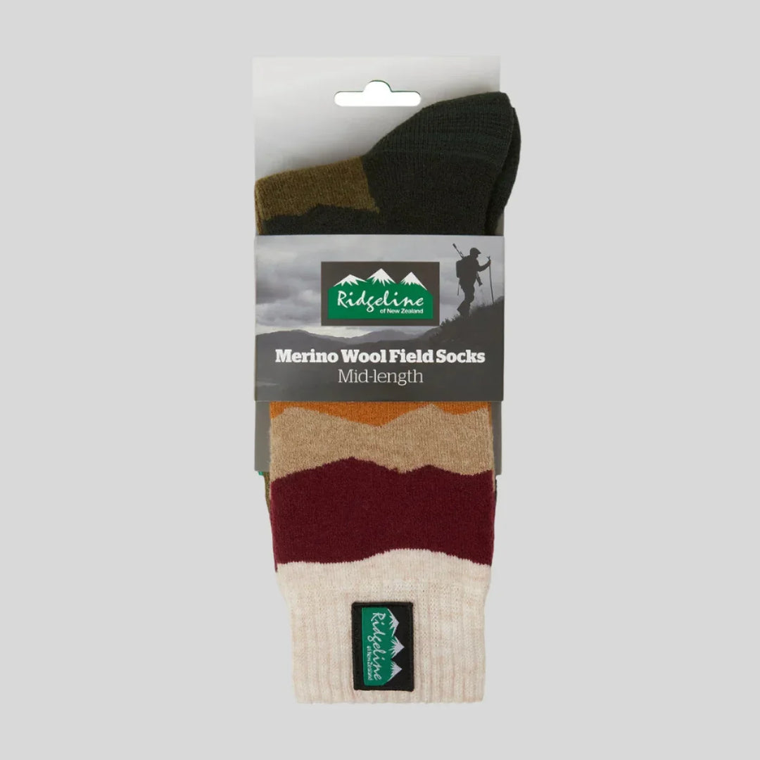 Ridgeline Merino Wool Socks Mid Length