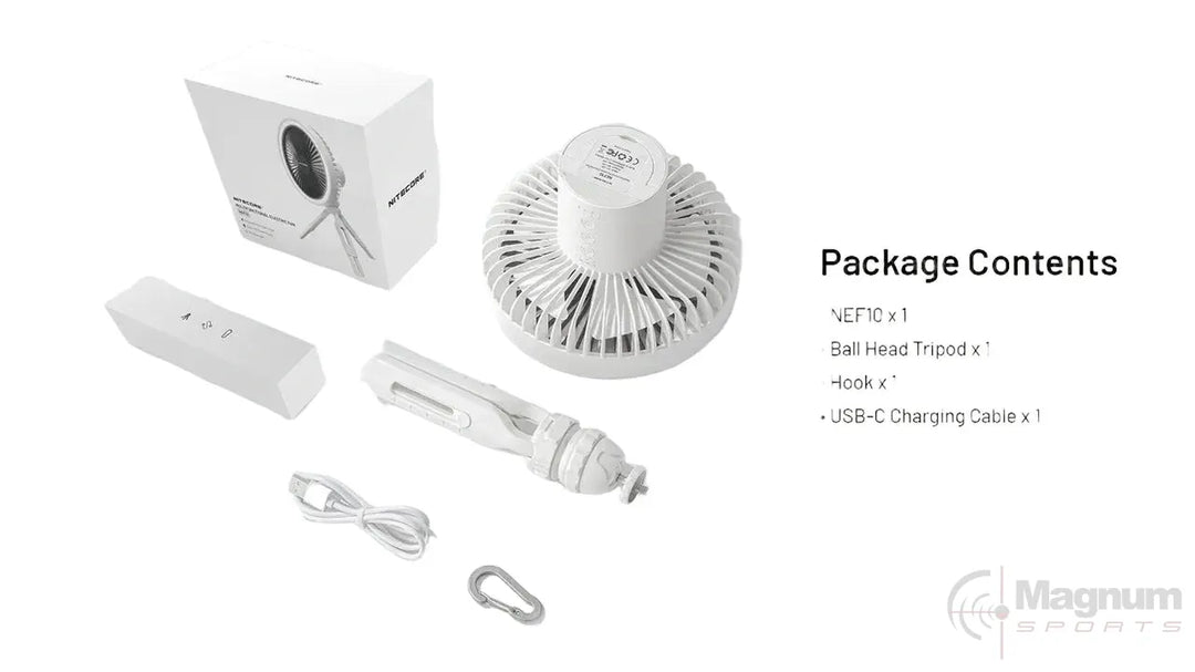 Nitecore Multifunction Electric Fan Grey view 2