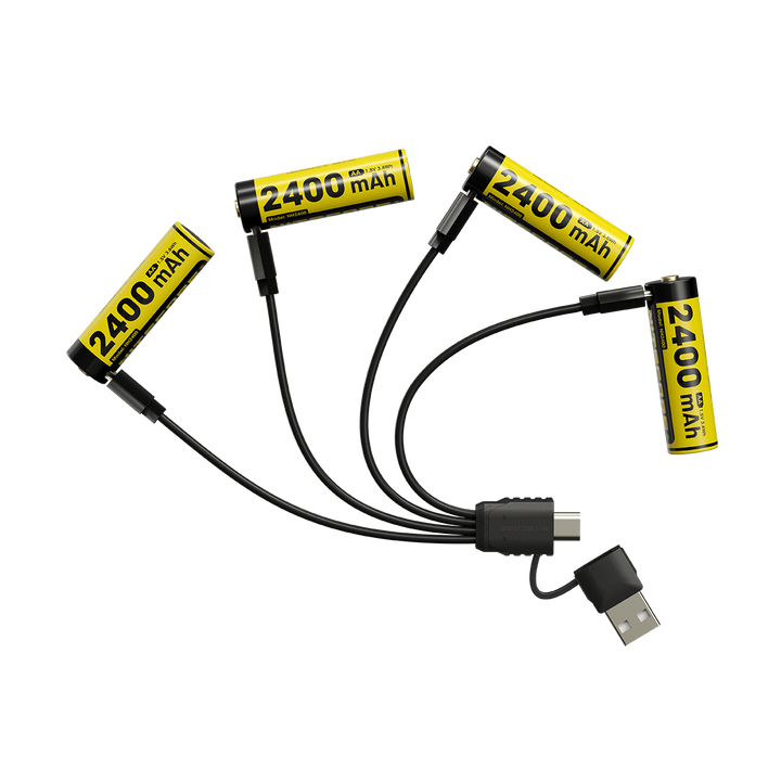 Nitecore NH2400 USB-C Rechargeable 1.5V Li-ion AA Battery