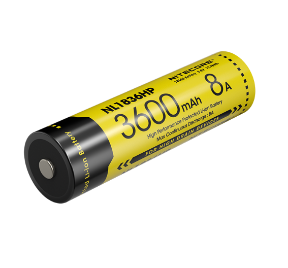 Nitecore NL1836HP High Performance Protected Li-ion Battery
