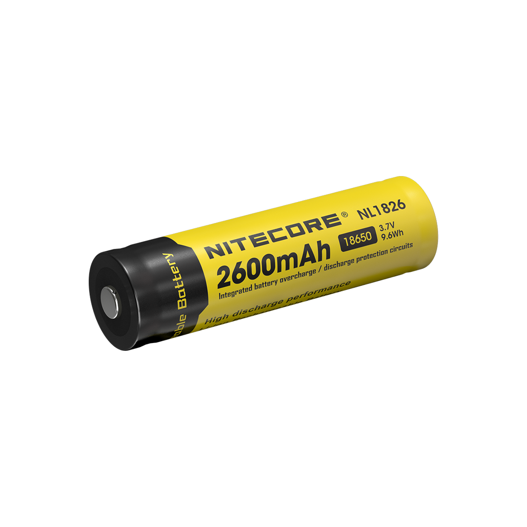 Nitecore NL1826 18650 Li-ion Battery, 3.7V 2600mAh
