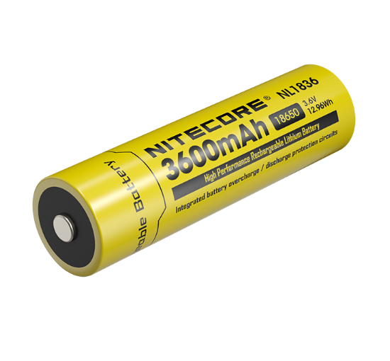 Nitecore NL1836 High-Performance Li-ion Rechargeable Battery