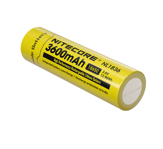 Nitecore NL1836 High-Performance Li-ion Rechargeable Battery