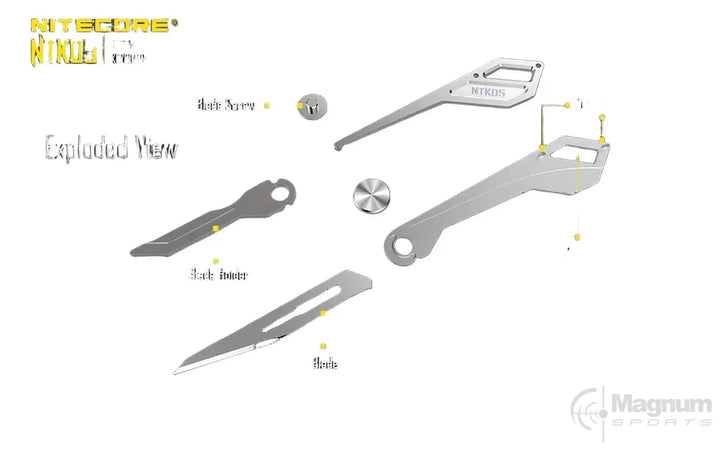 Nitecore Ultra-Tiny Titanium Keychain Knife view 3