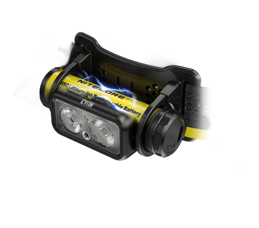 Nitecore NU43 High Output Lightweight 18650 Rechargeable Headlamp