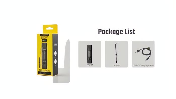 Nitecore EDC07 Ultra Slim 1500 lumens
