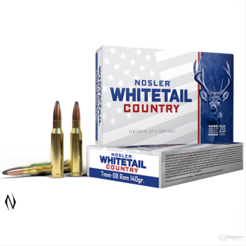 Nosler WHITETAIL AMMO 7MM-08 140gr SB SP