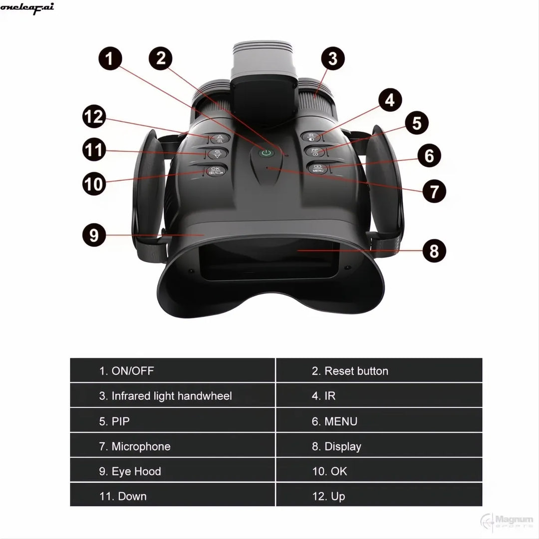Oneleaf Find NV200 50mm 4K Digital Day/Night Vision Binoculars