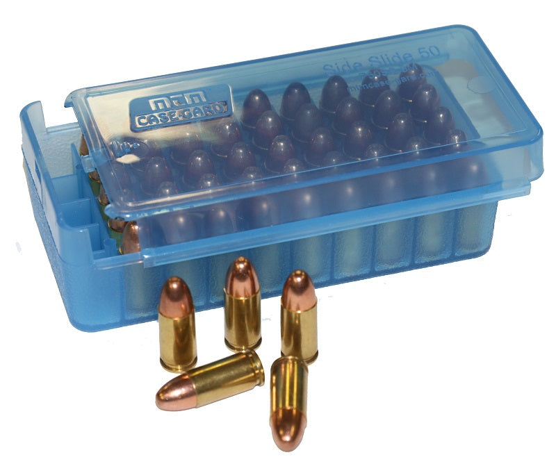 MTM Pistol Side Slide 50 - 45 ACP Clear Blue - MTM