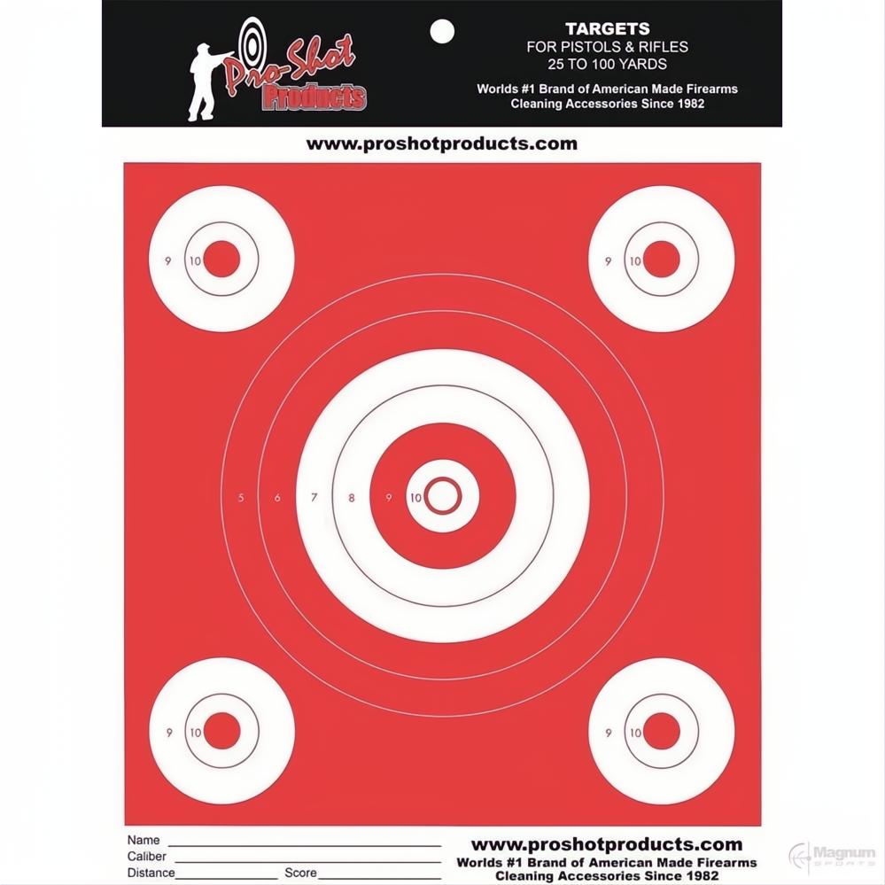 Proshot Orange Glow Paper Target