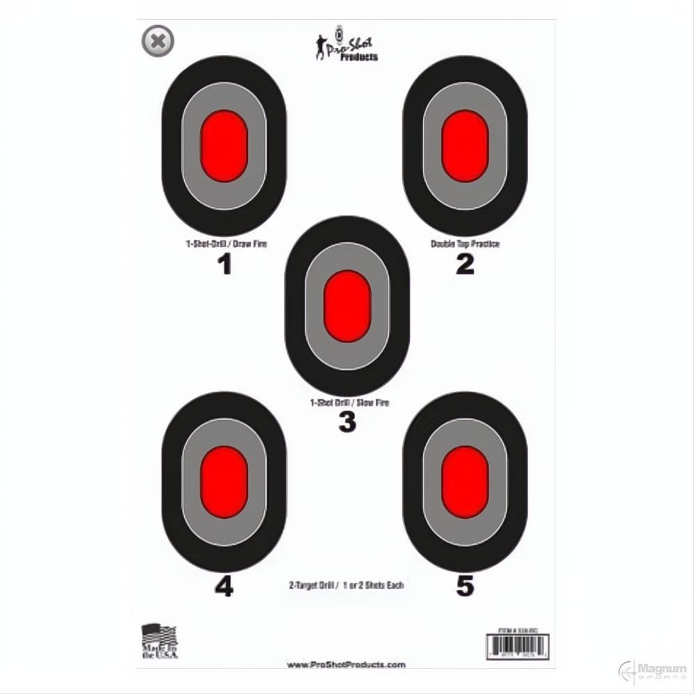 Proshot Red Centre Targets