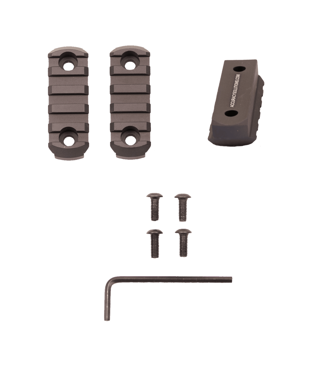Accuracy Solutions BipodeXt Radiused-Back 5 Slots Picatinny Rails Kit