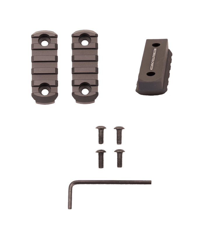 Accuracy Solutions BipodeXt Radiused-Back 5 Slots Picatinny Rails Kit